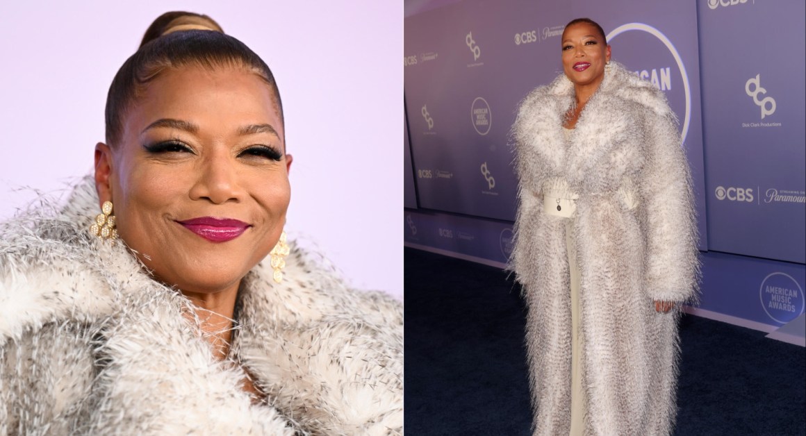 Queen Latifah Marks Her Return to the AMAs Main Stage in a Christian Siriano Fur&nbsp;Coat