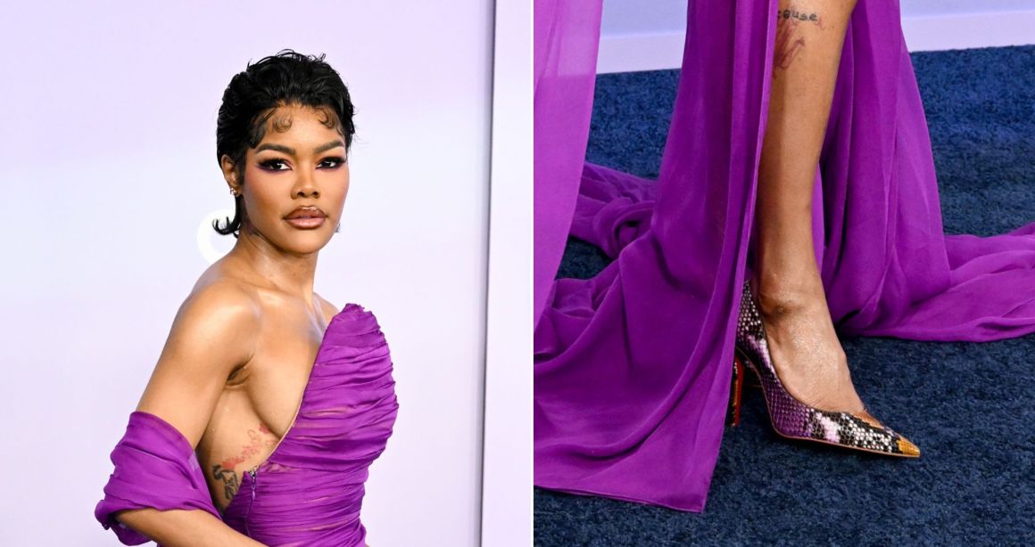 Teyana Taylor Gives Regal Purple a Python Louboutin Edge at the 2026 American Music&nbsp;Awards